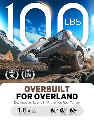 1-Ebike Rack Hitch Mount with Ramp 100 lbs Capacity for Cars SUV and Trucks
1-Ebike Rack Hitch Mount Foldable with Ramp 